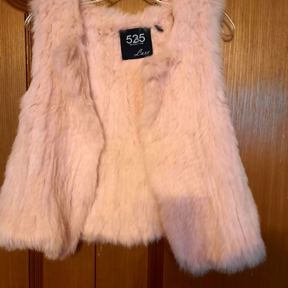 Vest made of natural rabbit, very warm,  new. $ 130 size S - Picture 3 of 5